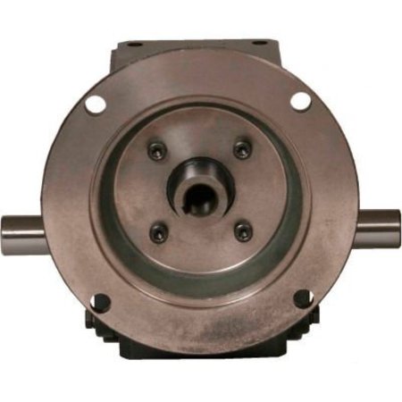 WORLDWIDE ELECTRIC Worldwide Cast Iron Right Angle Worm Gear Reducer 15:1 Ratio 56C Frame HdRF133-15/1-DE-56C